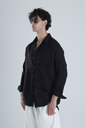 Tasarım Siyah Gömlek