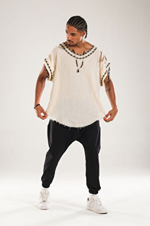 Buldan Kumaş Oversize Tasarım T-Shirt