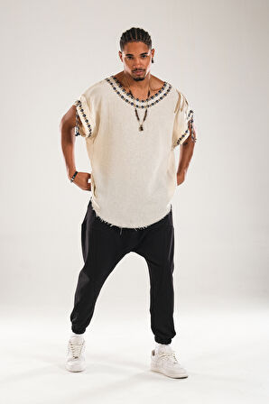 Buldan Kumaş Oversize Tasarım T-Shirt