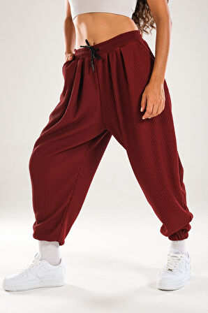 Fitilli Bordo Pileli Jogger Pantolon