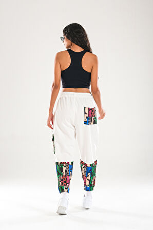 Neon Desenli Jogger Pantolon