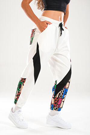 Neon Desenli Jogger Pantolon