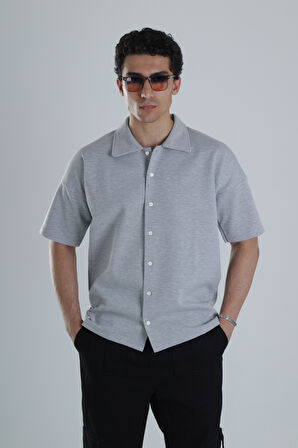 Erkek Mevsimlik Gri Gömlek