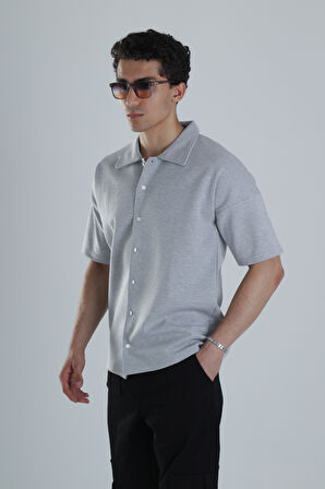 Erkek Mevsimlik Gri Gömlek