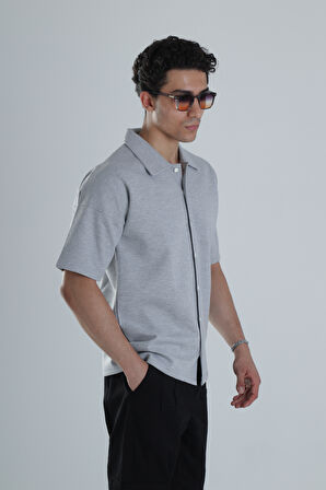 Erkek Mevsimlik Gri Gömlek