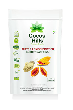 Cocos Hills Bitter Lemon Powder Kudret Narı Tozu 150 gram