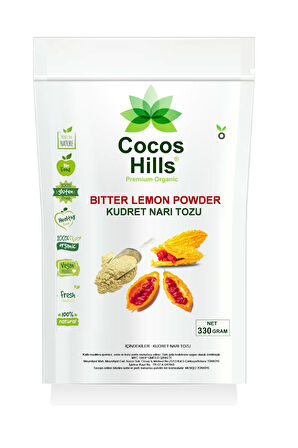 Cocos Hills Bitter Lemon Powder Kudret Narı Tozu 330 gram