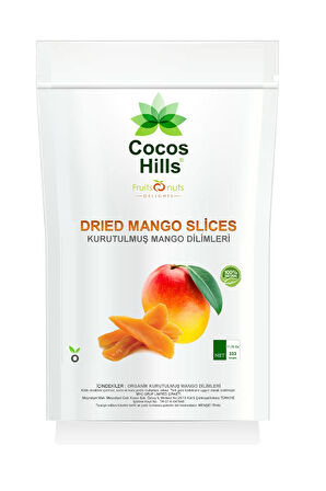 Cocos Hills Dried Mango Slices Kurutulmuş Mango Dilimleri 333 gram