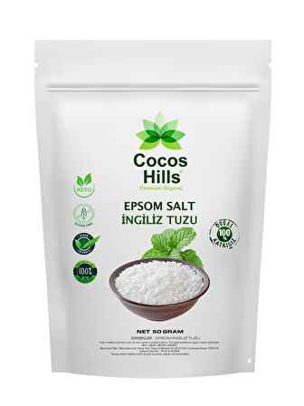 Cocos Hills Epsom Salt Ingiliz Epsom Tuzu 50 gram