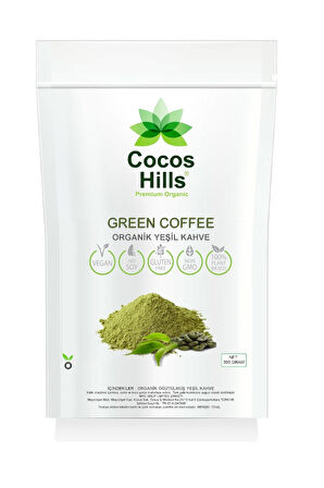 Cocos Hills Ground Green Coffee Öğütülmüş Yeşil Kahve 300 gram