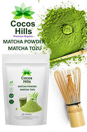 Cocos Hills Matcha Powder Premium Quality Matcha Tozu Premium Kalite 50 gram