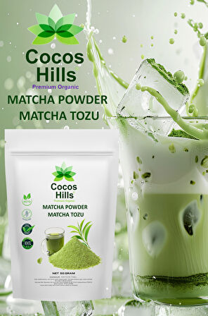 Cocos Hills Matcha Powder Premium Quality Matcha Tozu Premium Kalite 50 gram