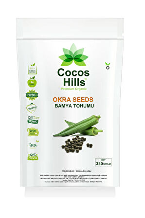 Cocos Hills Okra Seeds Bamya Tohumu 330 gram