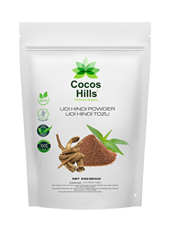 Cocos Hills Udi Hindi Powder Pure Udi Hindi Tozu Katkısız 250 gram