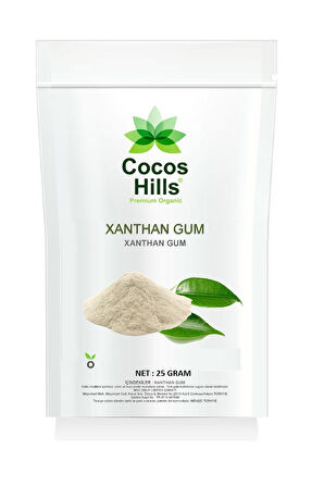 Cocos Hills Xanthan Gum Gluten Free ( Glütensiz Ksantan Gam ) 25 gram