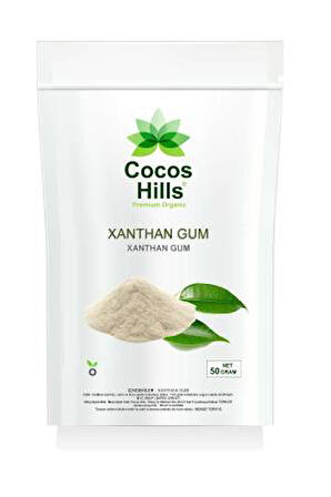 Cocos Hills Xanthan Gum Gluten Free ( Glütensiz Ksantan Gam ) 50 gram