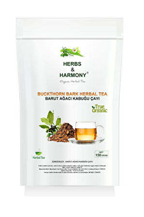 Herbs & Harmony Buckthorn Bark Herbal Tea Barut Ağaci Kabuğu Bitki Çayı 150 gram