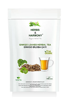 Herbs & Harmony Ginkgo Biloba Leaves Herbal Tea Ginkgo Biloba Bitki Çayı 150 gram