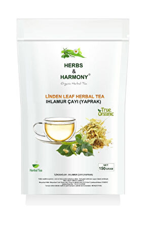 Herbs & Harmony Linden Leaf Herbal Tea Herbal Tea Ihlamur Bitki Çayı Yaprak 150 gram