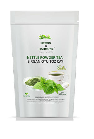 Herbs & Harmony Nettle Powder Tea Isırgan Otu Toz Çay 100 Gram