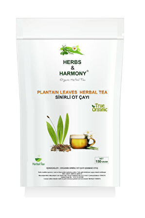 Herbs & Harmony Plantain Leaves Herbal Tea Sinirli Ot Bitki Çayı 150 gram