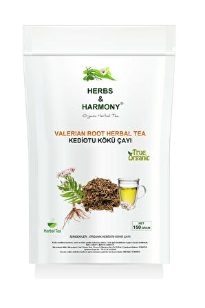 Herbs & Harmony Valerian Root Herbal Tea Kedi Otu Kökü Bitki Çayı 150 gram
