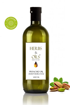 Herbs & Oils Pistachio Oil Antep Fıstığı Yağı 1000 Ml