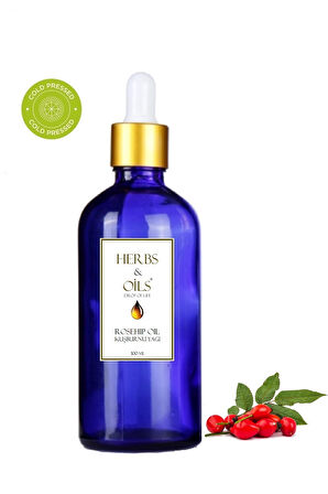 Herbs & Oils Rosehip Seed Oil Kuşburnu Tohumu Yağı 100 ml