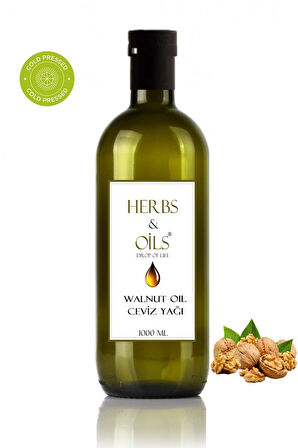Herbs & Oils Walnut Oil Ceviz Yağı 1000 Ml