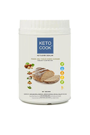 KetoCook Ketojenik Fındık Unu Yoğun Ekmek Karışımı ( Hazelnut Based Ketogenic Bread Flour ) 1.000 Gram