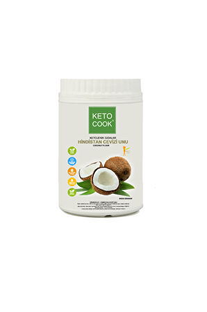 KetoCook Ketojenik Glutensiz Hindistan Cevizi Unu ( Coconut Flour )500 gram