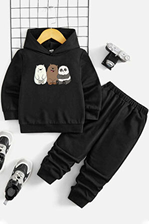 Uyguntarz Çocuk Kafadar Ayılar Eşofman Takımı