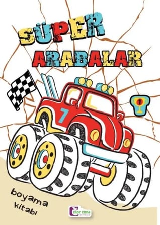 Süper Arabalar Boyama Kitabı