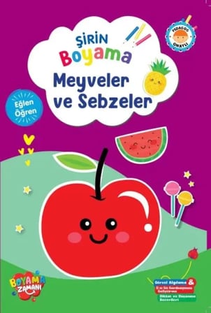 Şirin Boyama – Meyveler Ve Sebzeler