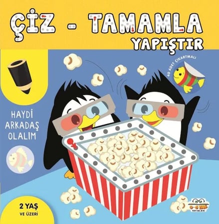 Çiz-Tamamla-Yapıştır Haydi Arkadaş Olalım