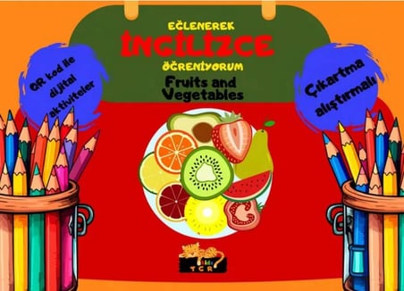 Eğlenerek İngilizce Öğreniyorum - Fruits And Vegetab