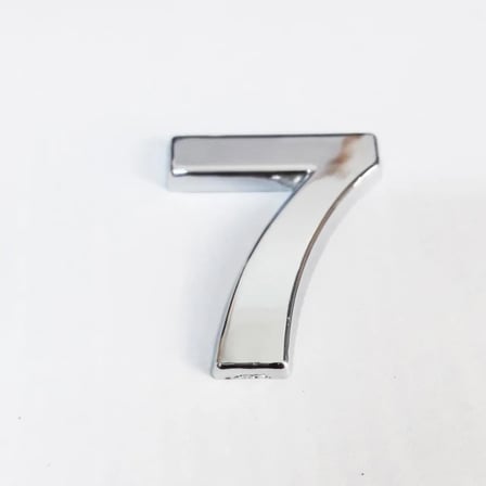 Cemax 7 Rakamı 3,75 Cm Krom Yapışkanlı