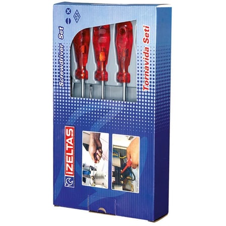 İzeltaş 4100 Düz Tornida Takımı 8 Parça Kraft