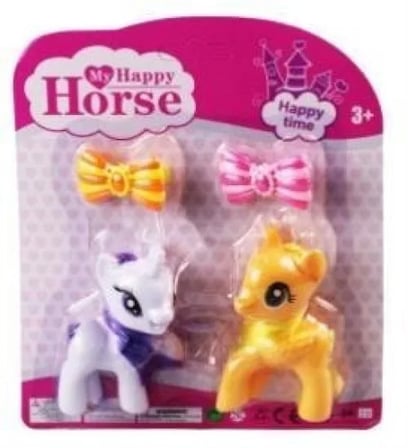 L-34-10 - Pony 2 Li̇ Fi̇gür Set Tokali Kartela Beyaz - 1 Adet