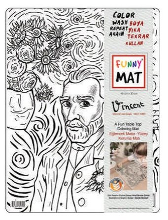Funny Mat - Vıncent Van Gogh 30 X 40 Cm