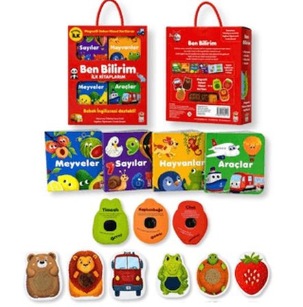 Ben Bilirim İngilizce Destekli İlk larım (4  + 6 Magnetli Dokun Hisset Kart)