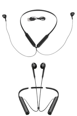 100 Saat Kablolu Boyun Askılı Dijital Göstergeli Bluetooth Kulaklığı