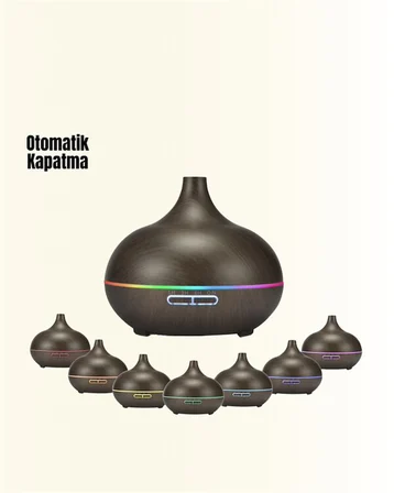Zamanlayıcılı ve Otomatik Kapanmalı Aromaterapi Nemlendirici Difüzör