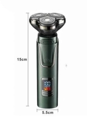 Dijital Göstergeli 3 Başlıklı Tıraş Makinesi Islak Kuru Lazer Öncesi Günlük