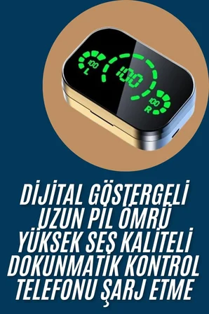 2025 Model Bluetooth Kulaklık Telefon Şarj Edebilen Çağrı Cevaplama Dijital Gö