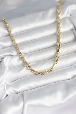 Pirinç Gold Renk 60 cm Zincir Kadın Kolye 5886