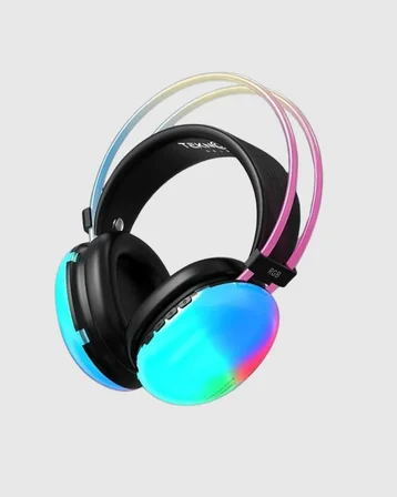 RGB Işıklı Kablosuz Kulaklık Bluetooth 5.3 800mAh Ergonomik IPX4 Dayanıklı