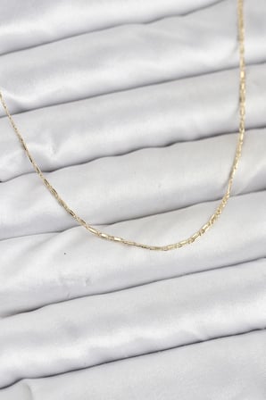 CM 14K Gold Renk Kesme Model 60 cm Kadın Kolye 5886