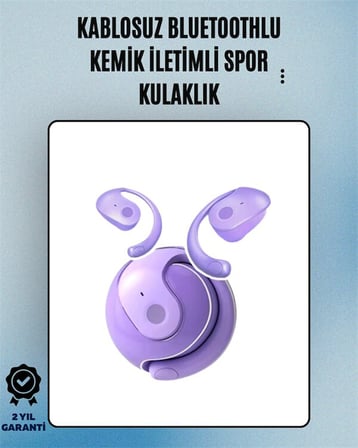 S05 Kablosuz Bluetooth 5.3 Kemik İletimli Spor Kulaklık – IPX4 Suya Dayanıklı 