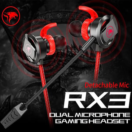 XMOWİ RX3 35mm Çift Mikrofonlu Oyuncu Kulaklık Gaming Kulaklığı-(5775)